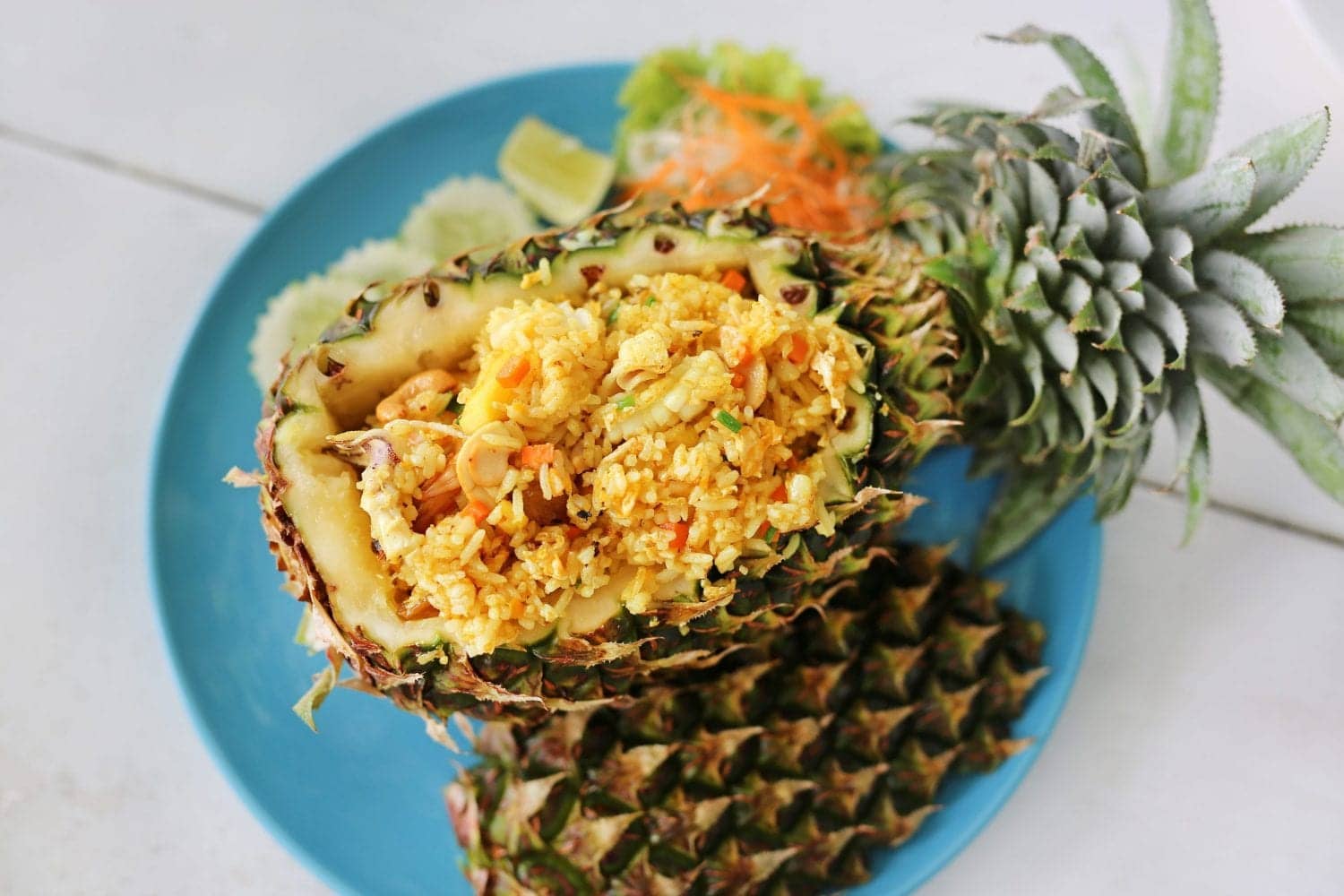 Thai street food | pineapple fried rice in Thailand