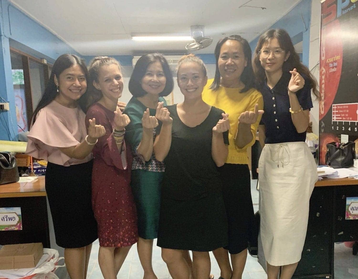 English teachers in Thailand with Thai school teachers